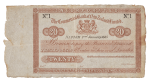 Bank notes late 1800s NZ