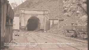 Otira Tunnel under construction